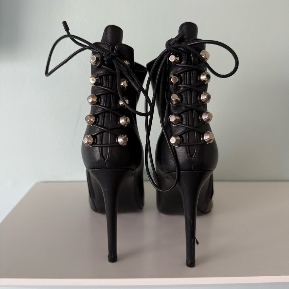 Balenciaga Black Stiletto Ankle Boots
